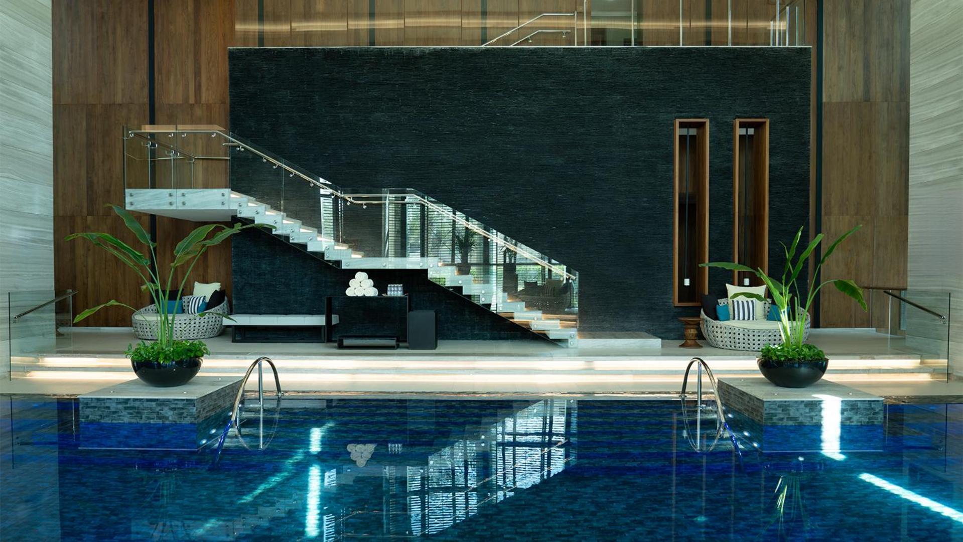 Fairmont Riaad Buitenkant foto The pool at the hotel